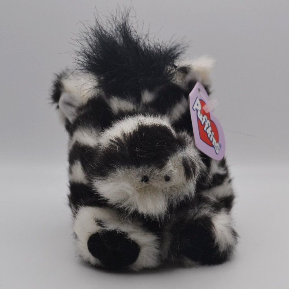 Zack the Zebra Puffkins by Swibco Style 6640 Bean Bag Plush